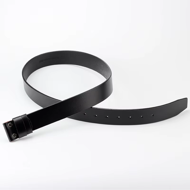 Ceinture en cuir de vache véritable pour homme sans boucle, accessoires de ceinture DIY, ceintures de haute qualité