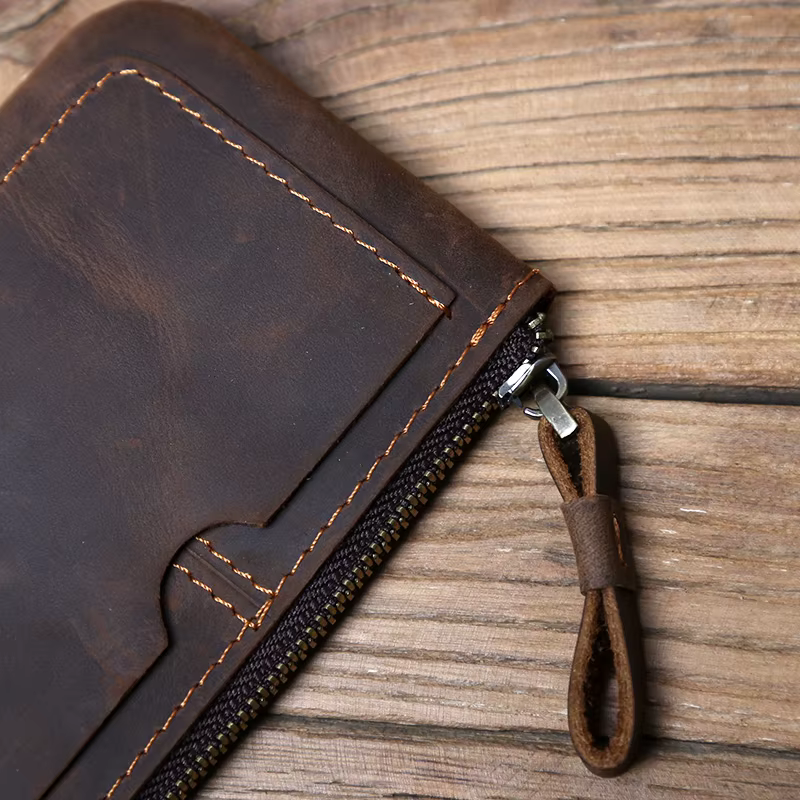 NZPJ – Mini portefeuille en cuir pour hommes