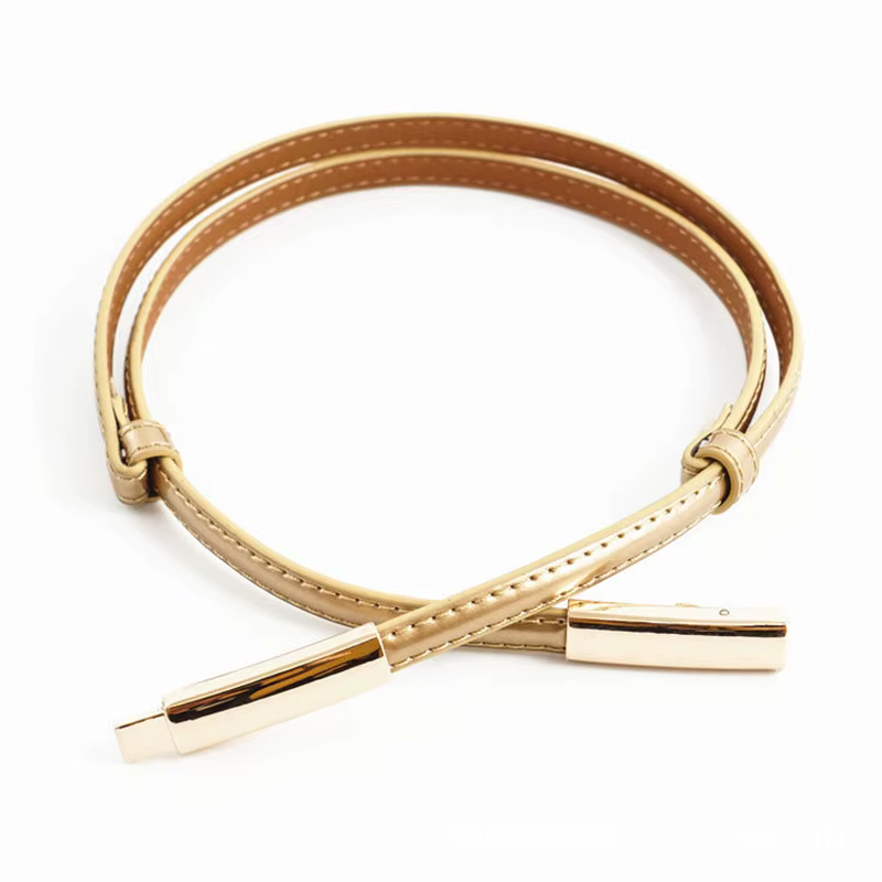 Ceinture élastique réglable en cuir pour femmes