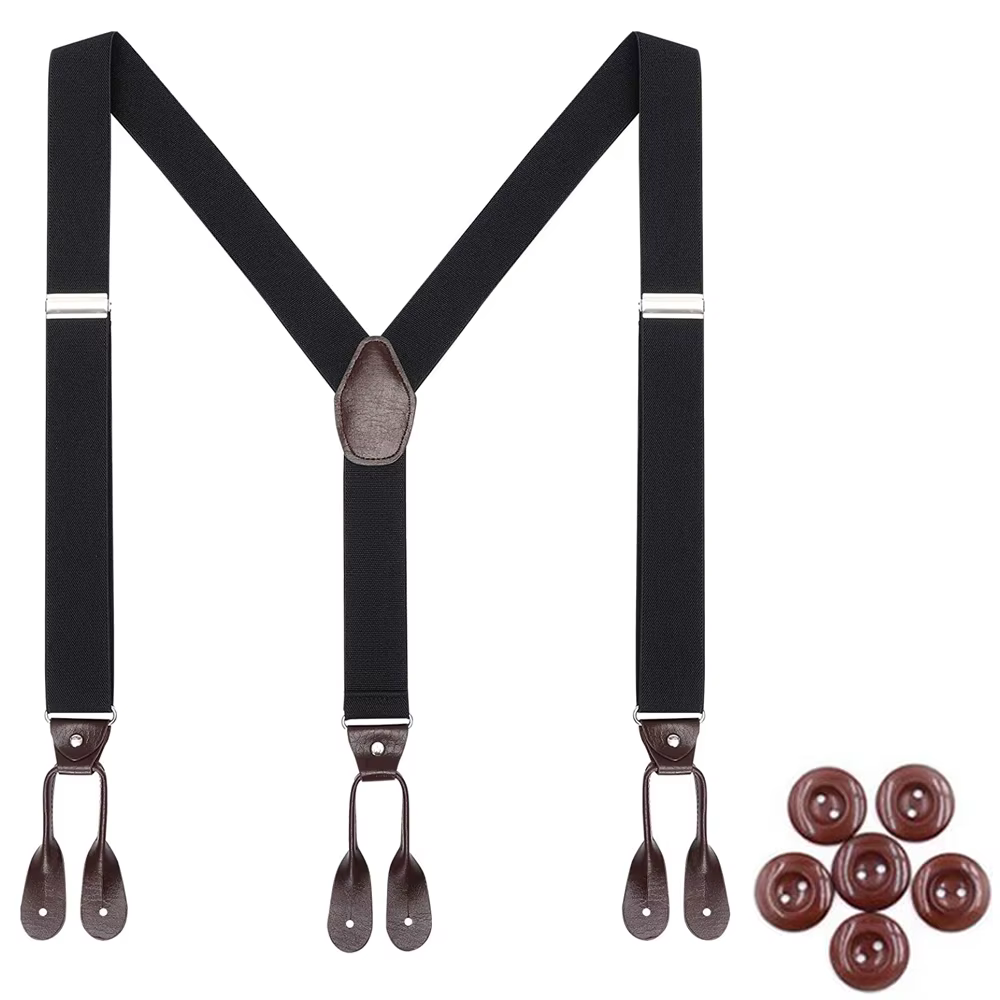 Bretelles Vintage en cuir pour hommes et femmes adultes