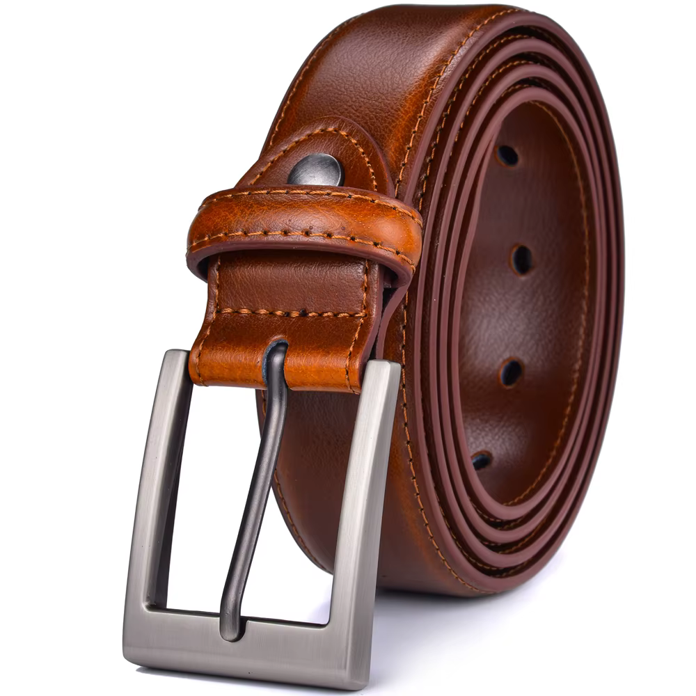 Ceinture en cuir véritable pour homme