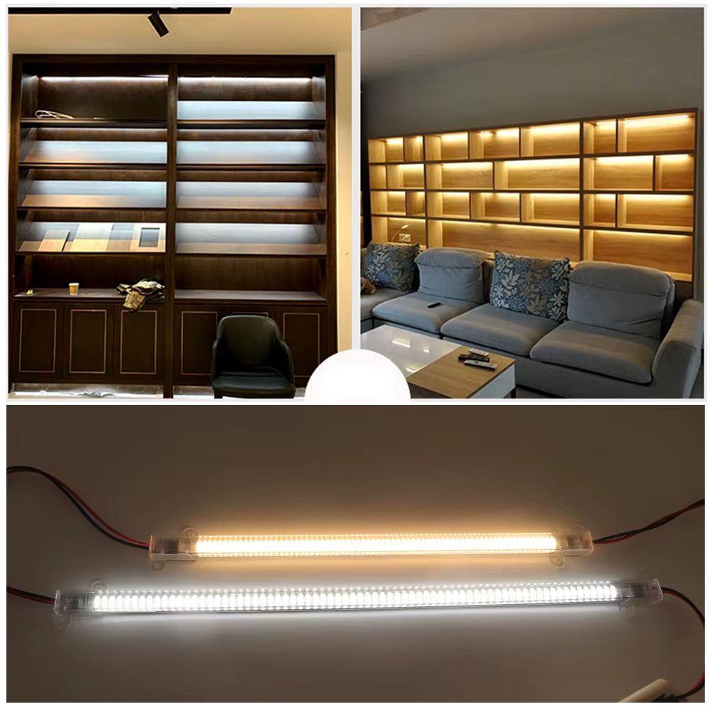 Barre Lumineuse LED AC220V, Haute Luminosité 50cm 40cm 30cm 72 gible 2835, Bande Rigide, T-shirts d'Massage, Tubes Fluorescents, 5 Pièces/Lot