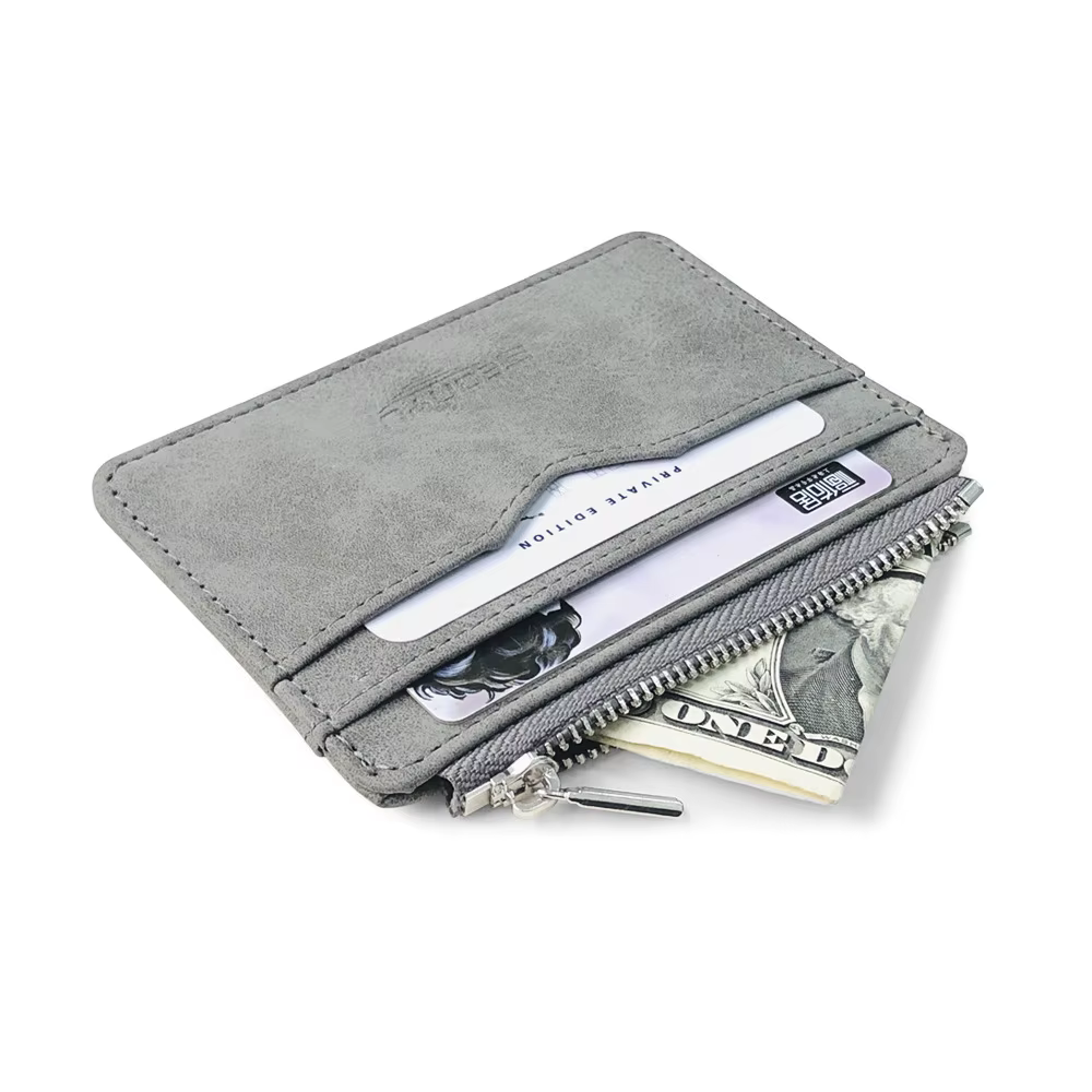 Nouveau Simple Mini hommes portefeuille en cuir avec poche à monnaie petit porte-carte de crédit mince homme sac à main pour cartes bancaires étui pour carte d'identité
