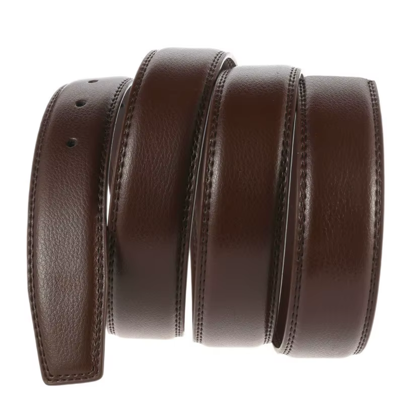 Ceinture pour hommes 100% ceintures à boucle en peau de vache Pure sans