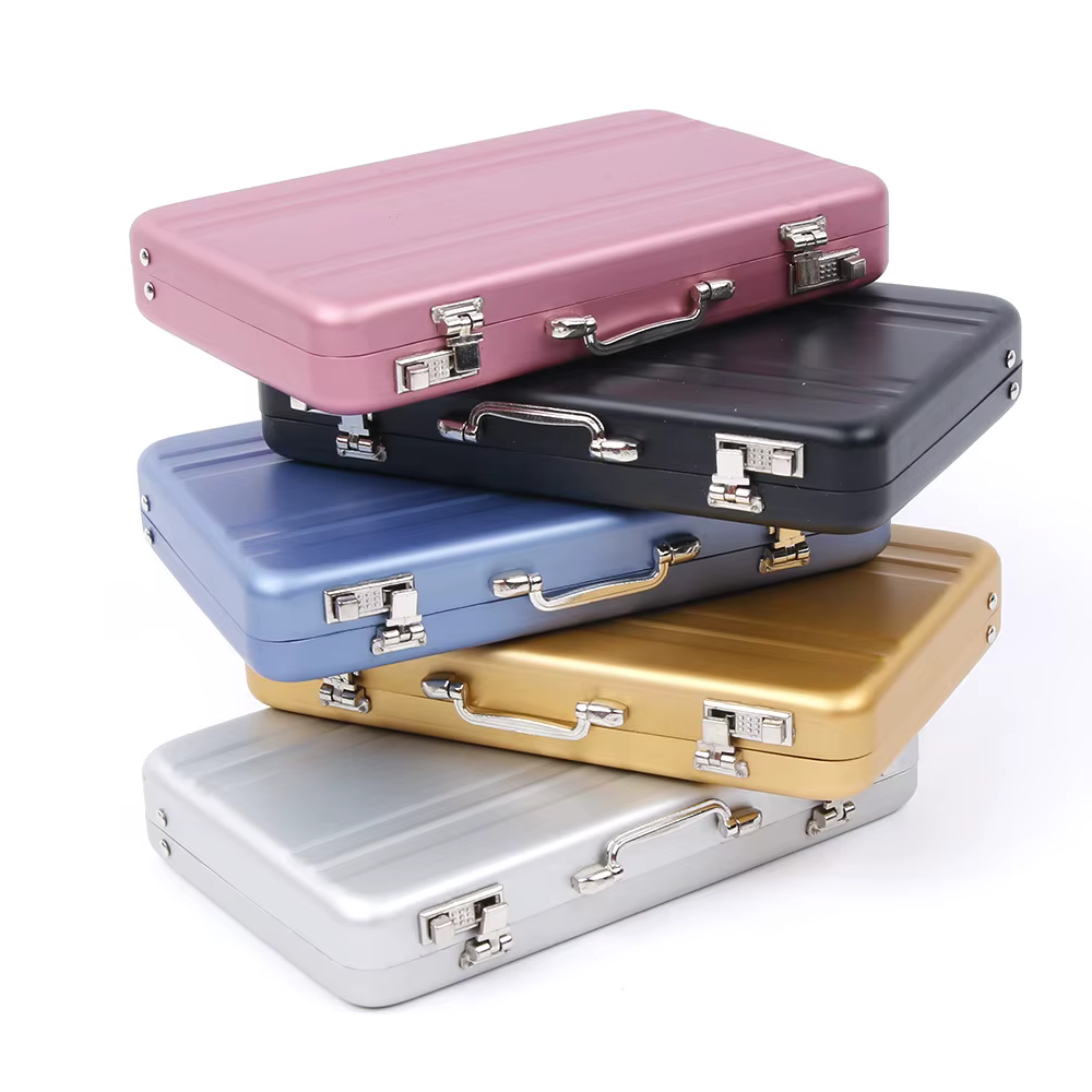 Porte-cartes en aluminium pour hommes et femmes