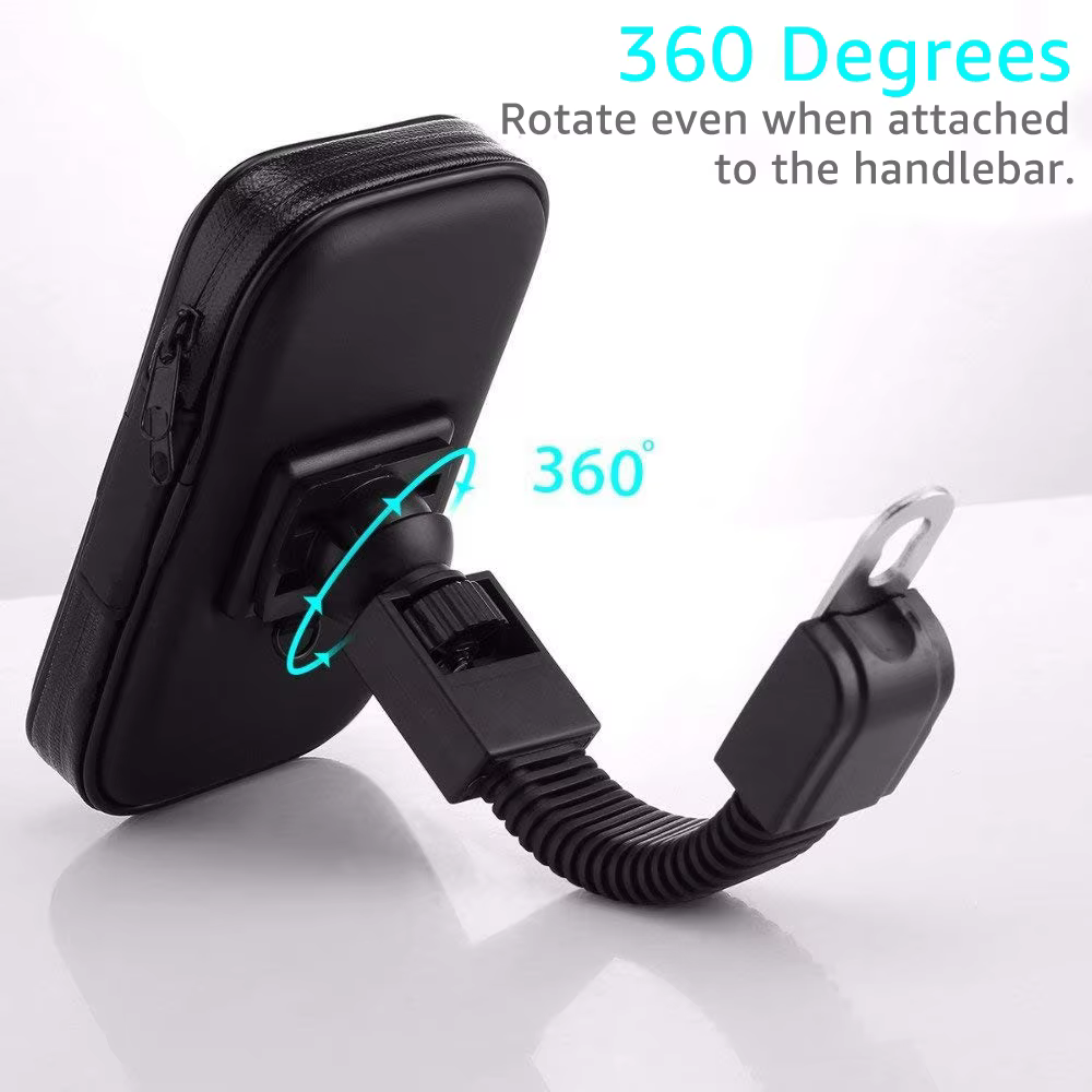 Support de téléphone pour moto, support de rétroviseur pour moto, support de fixation pour scooter, sac de téléphone étanche pour moto, pour Samsung