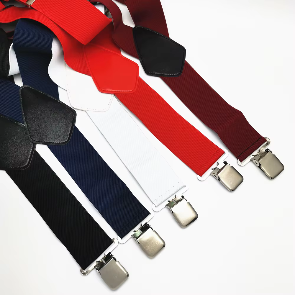 Grands Clips solides sur les bretelles pour hommes