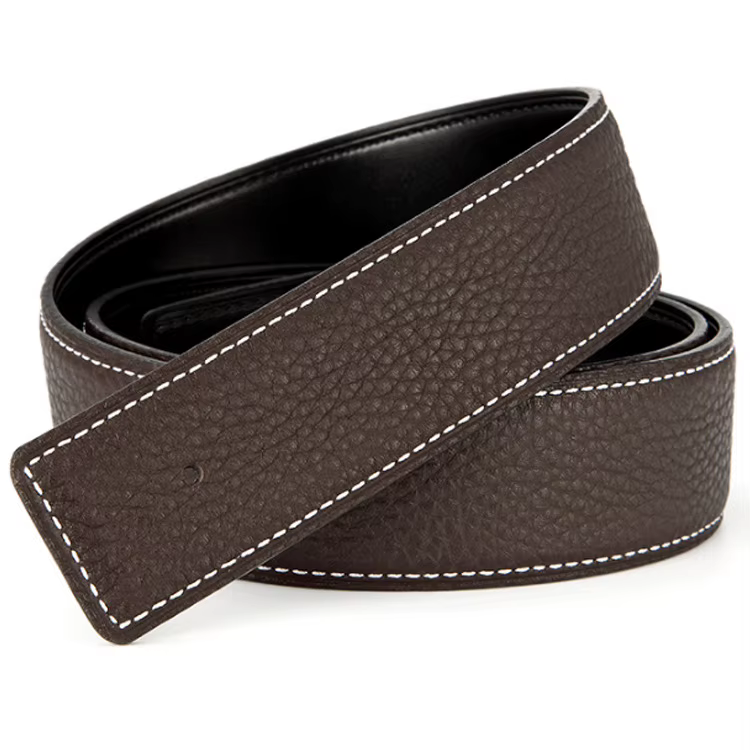 Ceinture de marque en cuir véritable pour homme