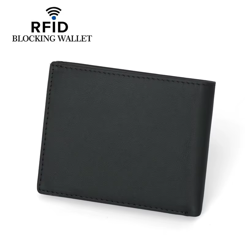 Portefeuille fin avec poche à monnaie pour homme