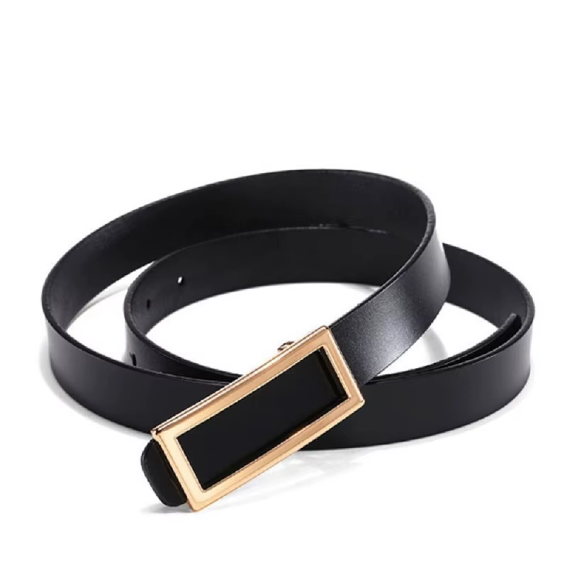 COOLERFIRE – ceinture fine en cuir véritable pour femmes