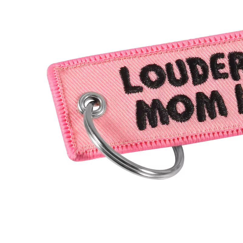 Porte-Clés de Voiture et de Moto avec Lettre Brodée