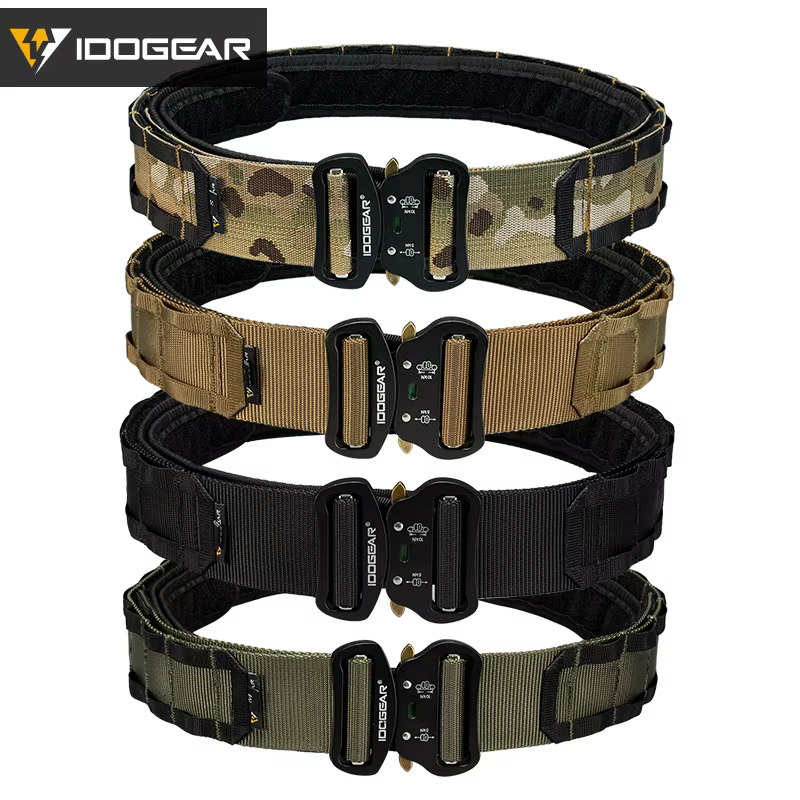 IDOGEAR tactique 2 pouces ceinture de Combat boucle à dégagement rapide MOLLE chasse Sport hommes