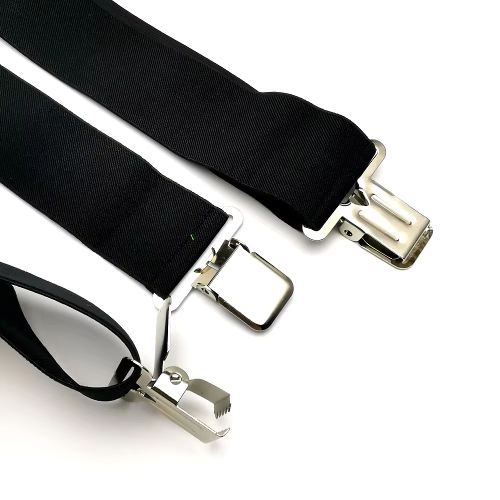 Grands Clips solides sur les bretelles pour hommes