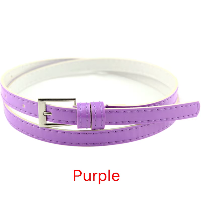 Ceinture fine en cuir pour femme