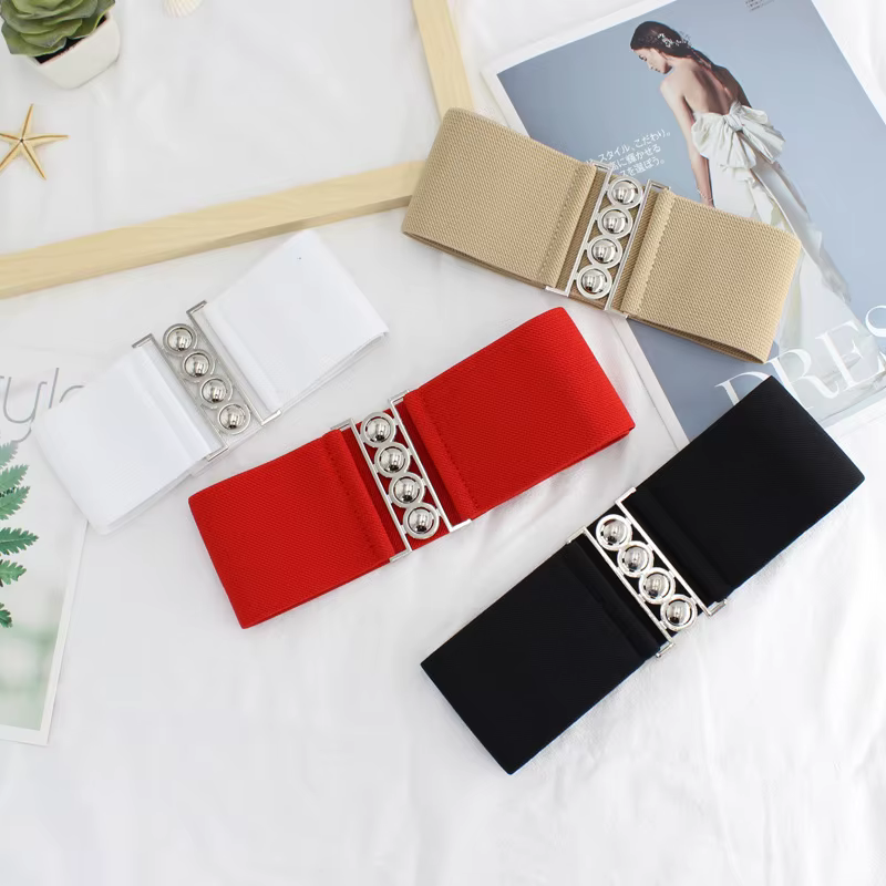 Ceinture large élastique pour femme