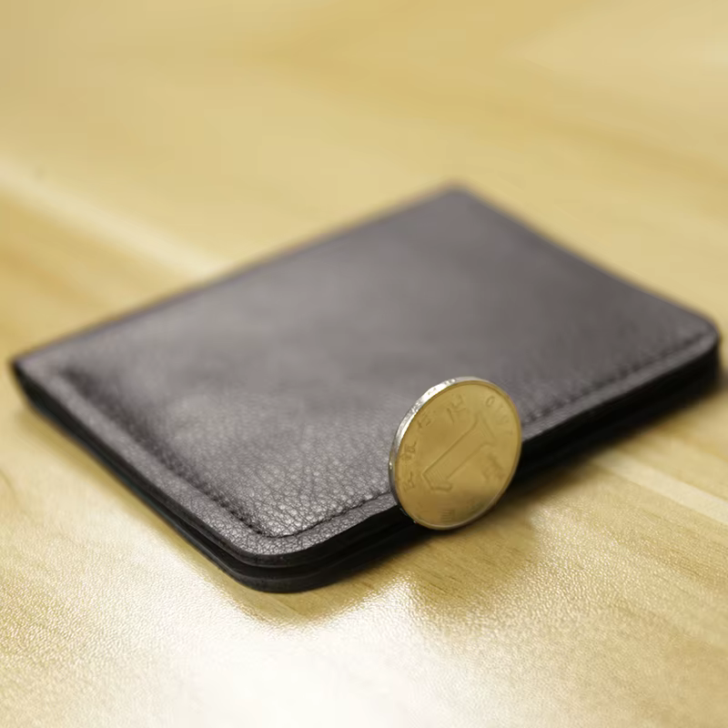 Portefeuille en cuir véritable pour hommes, décontracté, design de luxe, court, porte-cartes mince, sac d'argent solide, marque célèbre, portefeuille minimaliste fin