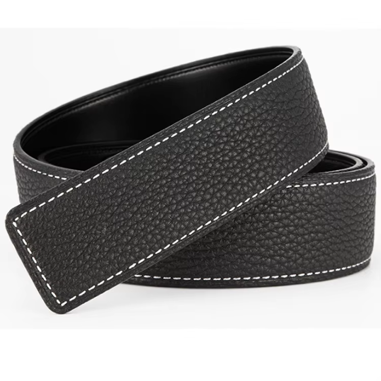Ceinture de marque en cuir véritable pour homme