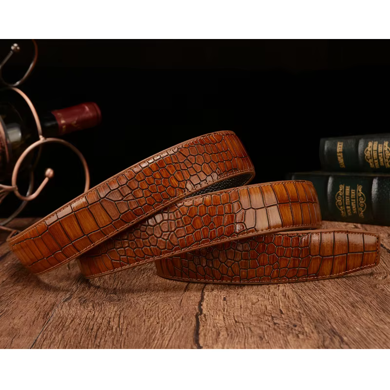 Ceinture en cuir véritable pour hommes