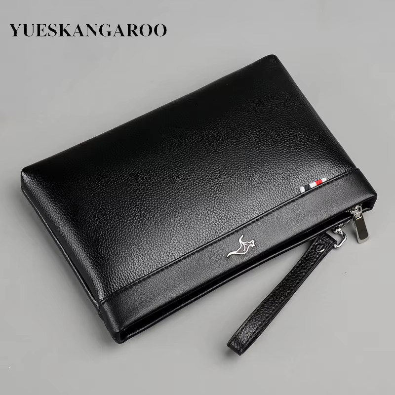 Marque de luxe hommes d'affaires portefeuille en cuir homme pochette pièces de monnaie poche sac à main enveloppe décontractée longs portefeuilles mâle sac pratique pour IPAD