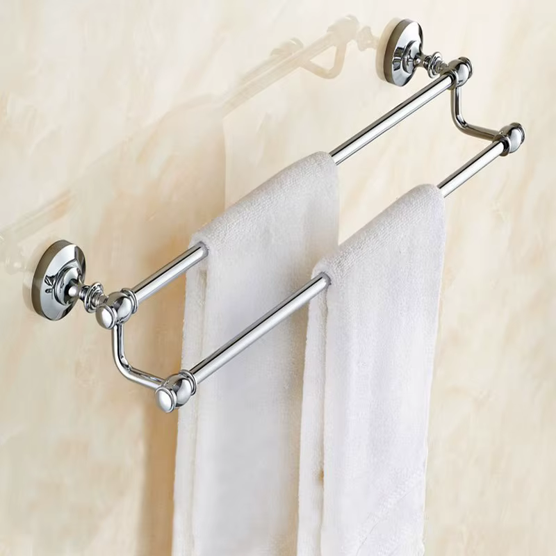 HOHardware-Ensemble de porte-brosse à dents chromé poli, porte-papier, porte-serviettes, accessoires