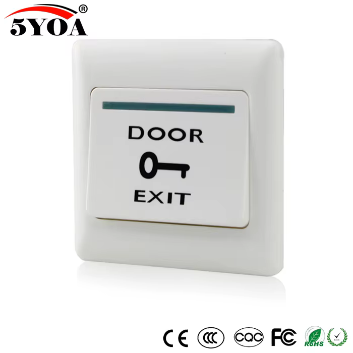 Bouton de sortie de porte, interrupteur poussoir de déverrouillage pour système de contrôle d'accès, serrure électronique