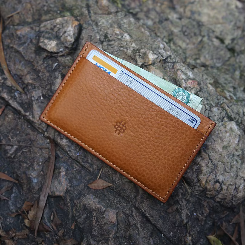 Porte-cartes en cuir pour hommes