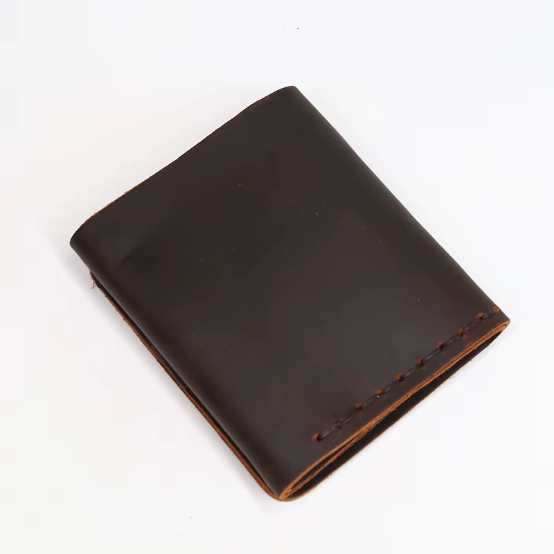 SIMLINE en cuir véritable hommes portefeuille Vintage fait à la main Crazy Horse peau de vache la vie secrète de Walter