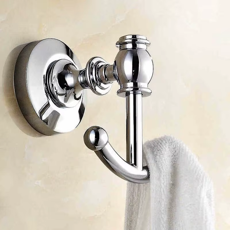 HOHardware-Ensemble de porte-brosse à dents chromé poli, porte-papier, porte-serviettes, accessoires