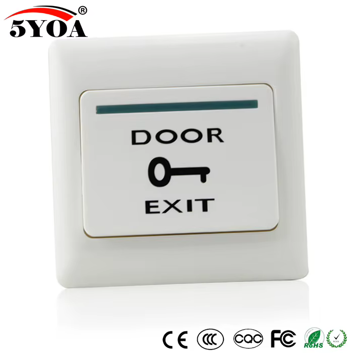 Bouton de sortie de porte, interrupteur poussoir de déverrouillage pour système de contrôle d'accès, serrure électronique