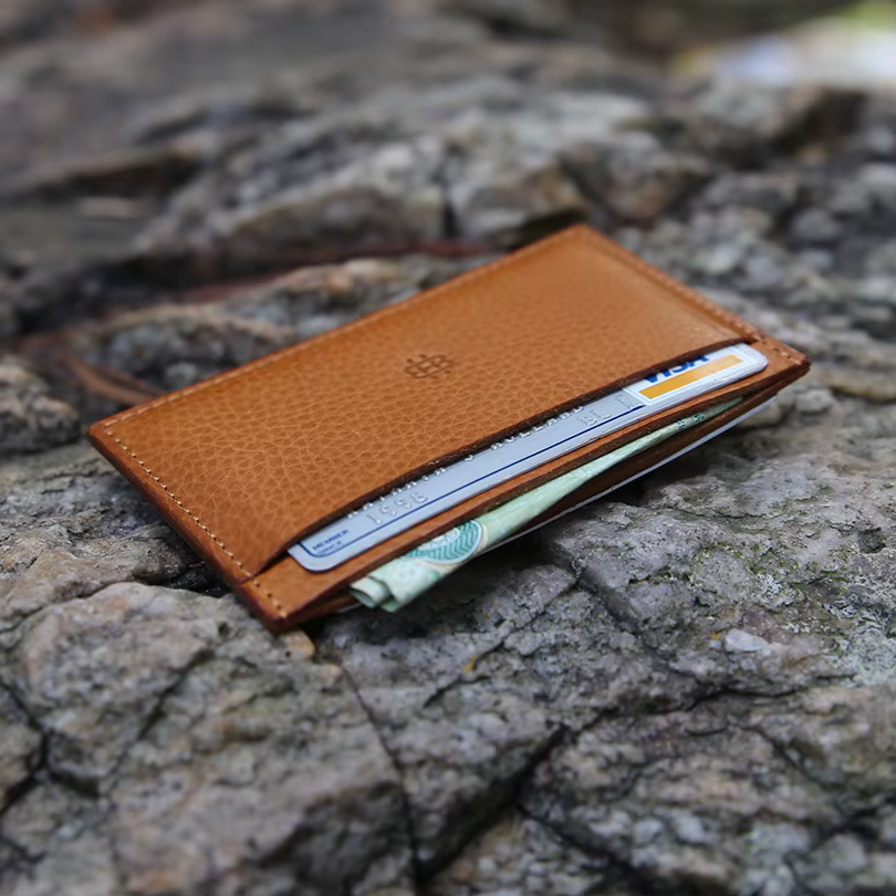 Porte-cartes en cuir pour hommes