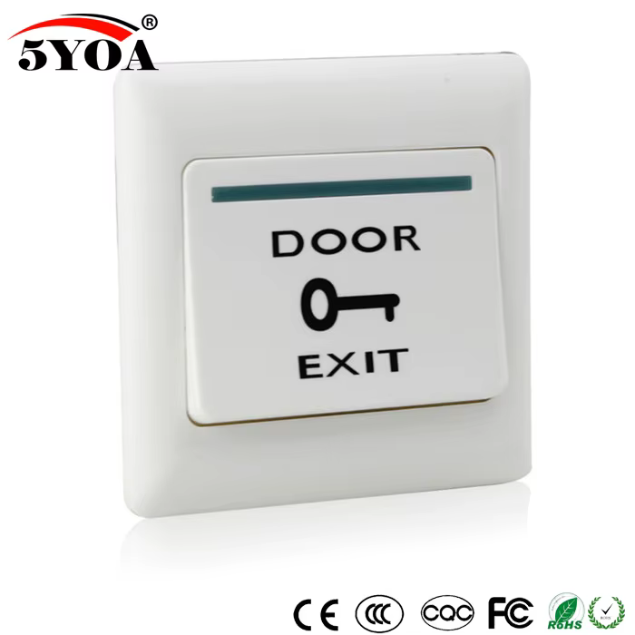Bouton de sortie de porte, interrupteur poussoir de déverrouillage pour système de contrôle d'accès, serrure électronique
