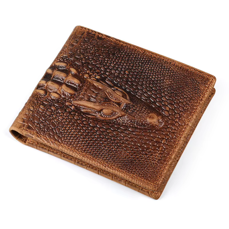 Ruil – portefeuille rétro en cuir de vache véritable pour homme