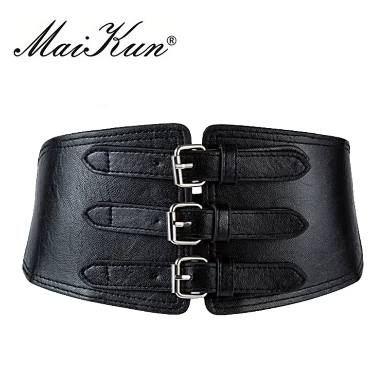 Maikun-Ceinture de Luxe en Cuir PU pour Femme