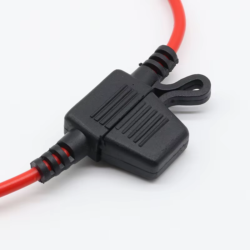 2 pièces étanche Mini petit moyen en ligne porte-fusible automatique 16AWG + 2 pièces inserts de fusible 2A 3A 5A 7.5A 10A 15A 20A 25A 30A 35A 40A