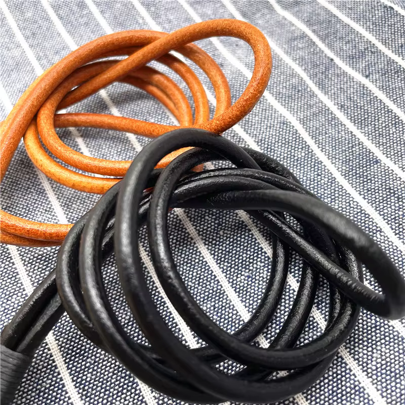Porte-clés de voiture en cuir véritable de vache