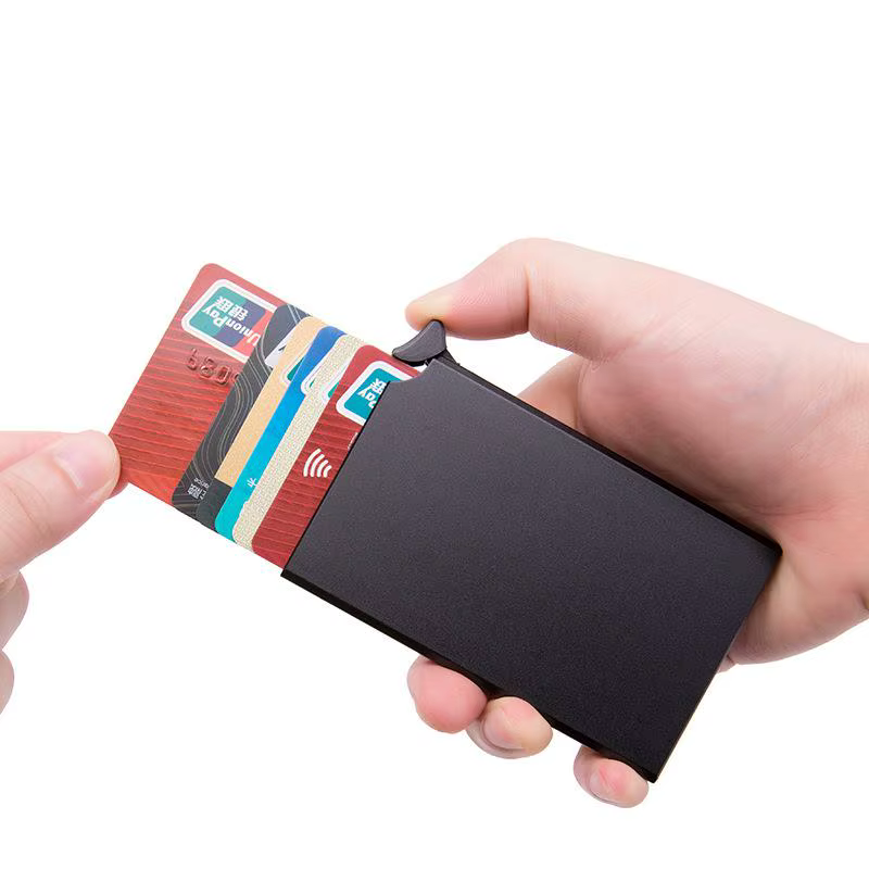 Portefeuille Rfid en aluminium et métal
