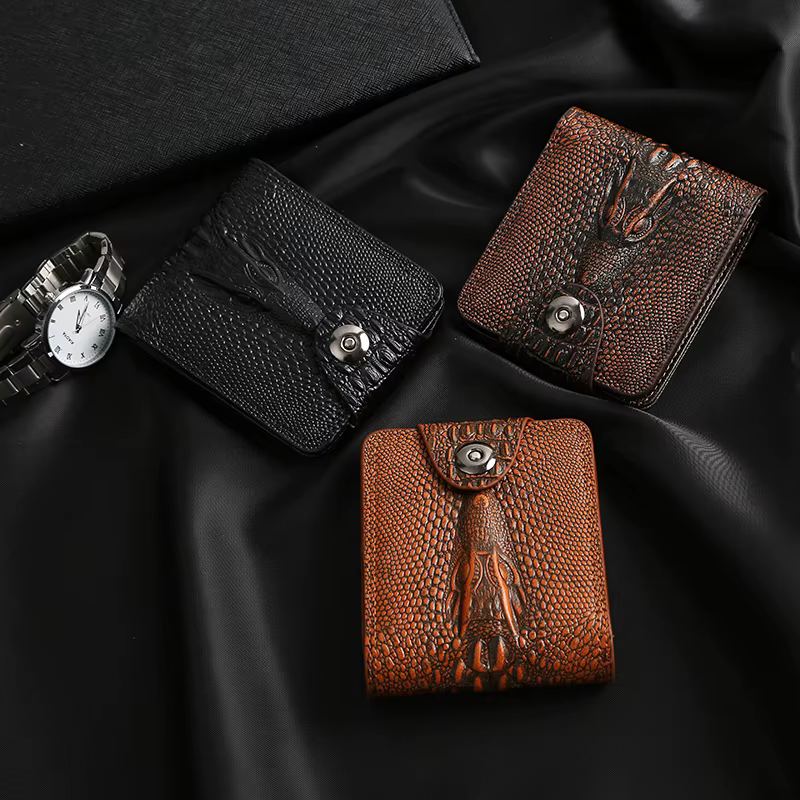 Portefeuille de luxe en cuir de vache pour homme