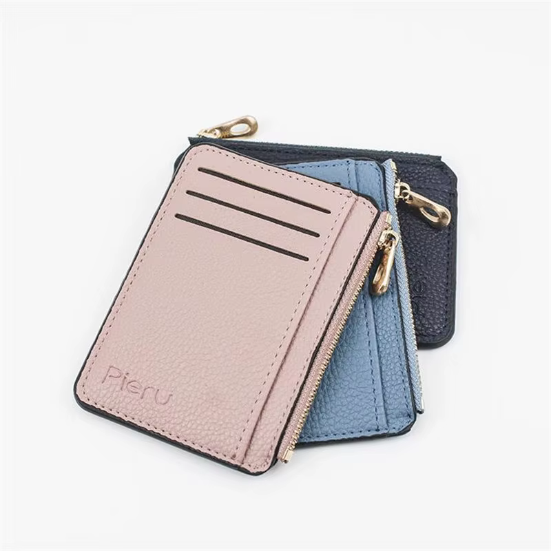 Porte-cartes de visite en cuir PU pour femmes et hommes