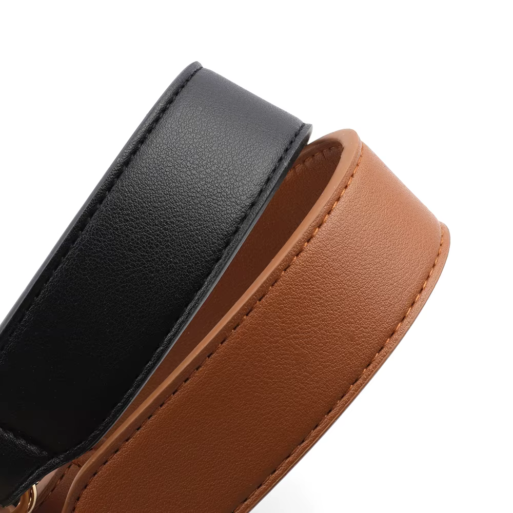 34CM sac bandoulière large sangle poignée ceinture bande femmes sac à main en cuir PU