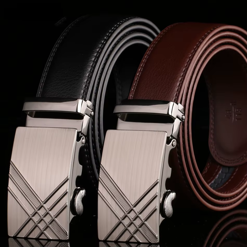 Ceinture en cuir de haute qualité pour hommes, surintendant, sangle de taille, designer de luxe, structure automatique, environnement
