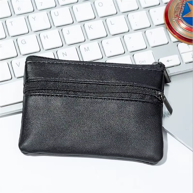 Porte-monnaie hommes petit sac portefeuille changement sacs à main fermeture éclair