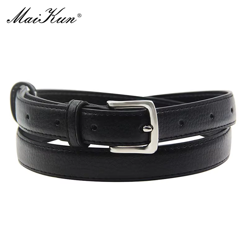 Ceinture en cuir slim pour femmes