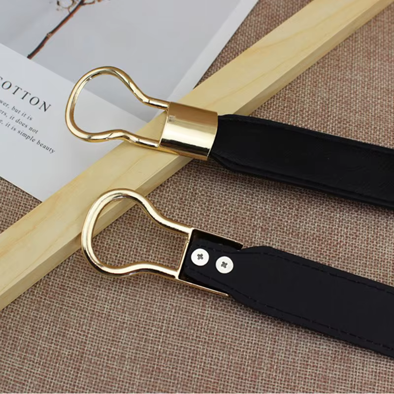 Ceinture élastique pour femmes, ceinture de taille fine avec boucle en métal
