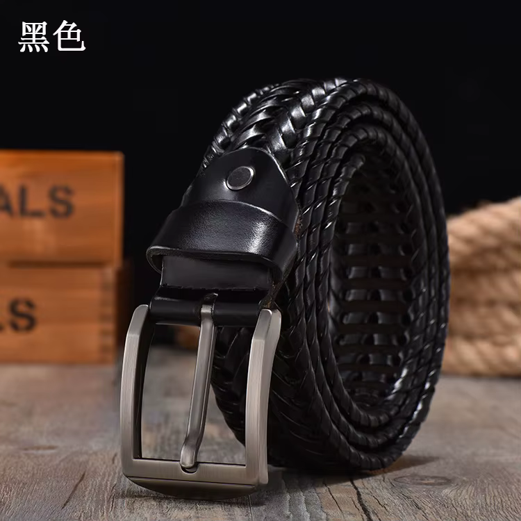 Nouvelle ceinture tressée pour hommes