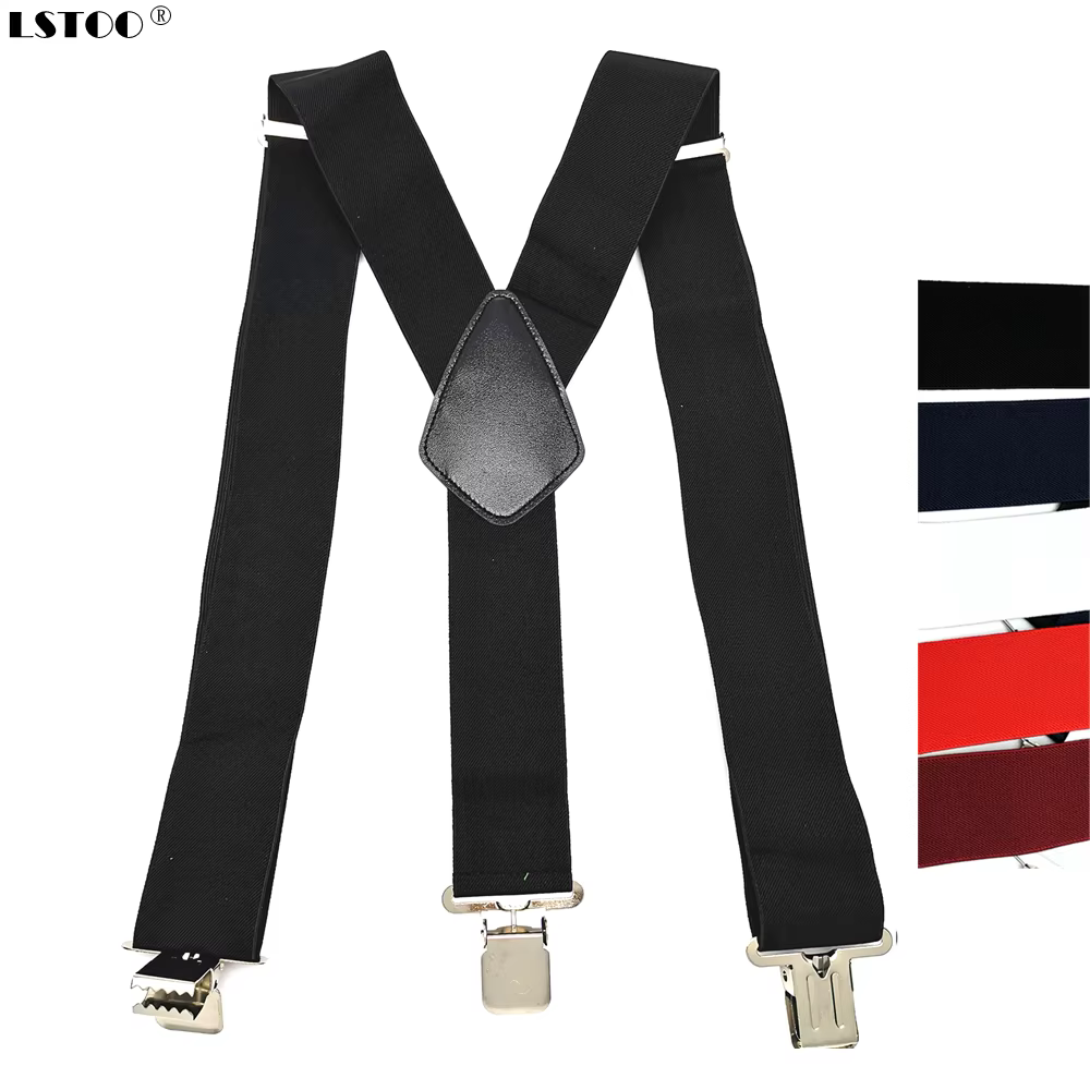 Grands Clips solides sur les bretelles pour hommes