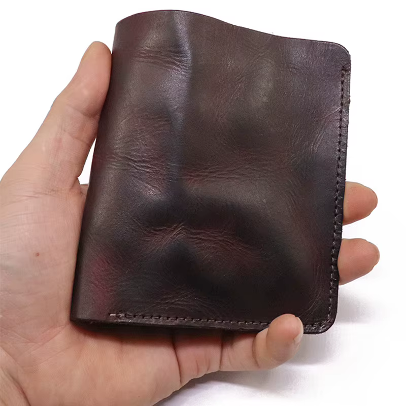 Portefeuille en cuir véritable pour hommes