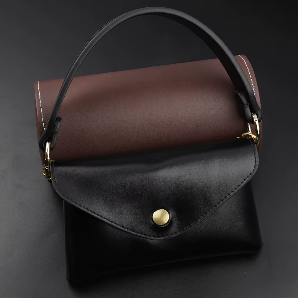 34CM sac bandoulière large sangle poignée ceinture bande femmes sac à main en cuir PU