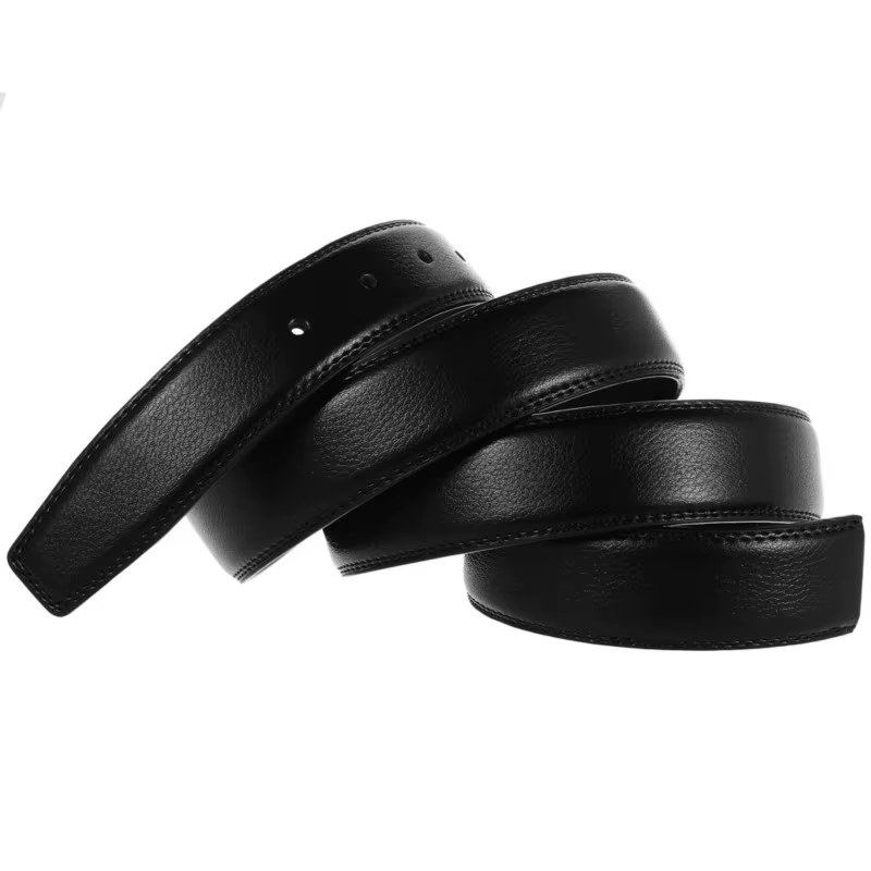 Ceinture pour hommes 100% ceintures à boucle en peau de vache Pure sans