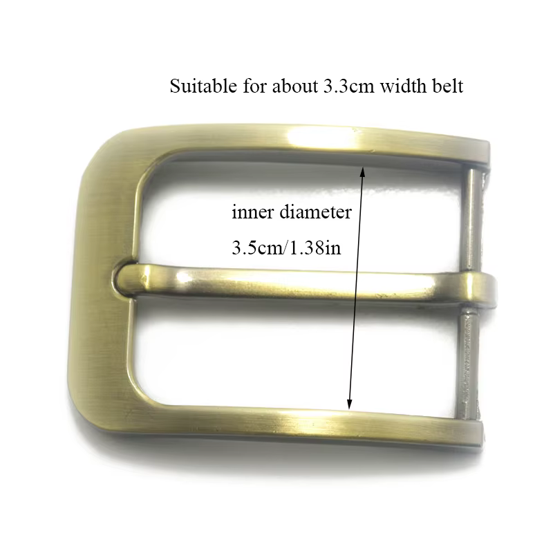 35mm hommes solide boucle accessoires métal boucle ardillon noir argent Bronze mode ceinture boucles ceinture bricolage cuir artisanat boucle