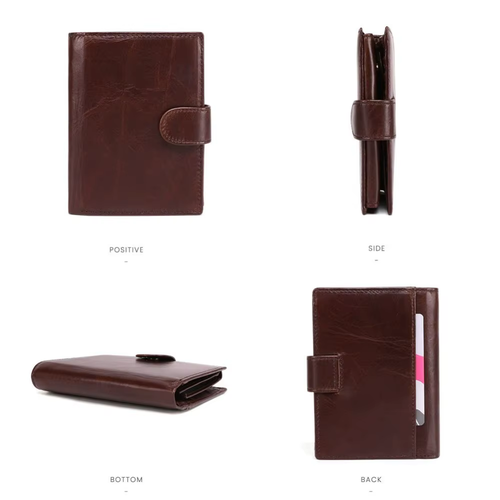 JOGUJOS Crazy Horse cuir hommes portefeuille